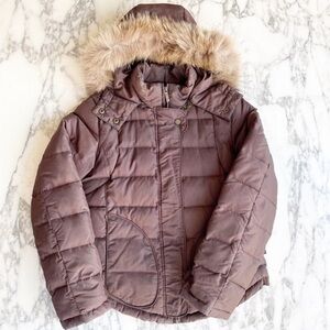 Calvin Klein Down Puffer Jacket with Fur